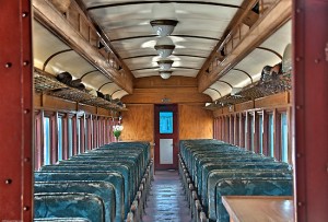 passenger train interior 1925